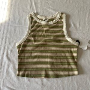 Stripped BP cropped tank top